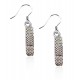 Bandage Charm Earrings in Silver
