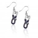 Stethoscope Charm Earrings in Silver