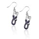 Stethoscope Charm Earrings in Silver