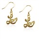 Love Charm Earrings in Gold