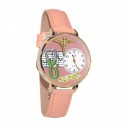 Nurse 2 Pink Watch in Gold (Large)