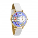 Nurse Purple Watch in Gold (Large)