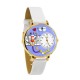 Nurse Purple Watch in Gold (Large)