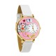 Nurse Pink Watch in Gold (Large)