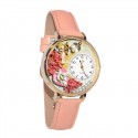 Valentine's Day Watch (Pink) in Gold (Large)