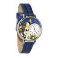 Cats Night Out Watch in Silver (Large)