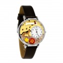 German Shepherd Watch in Silver (Large)