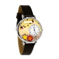 Pug Watch in Silver (Large)
