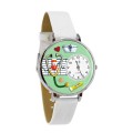 Nurse Green Watch in Silver (Large)