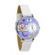 Nurse Purple Watch in Silver (Large)